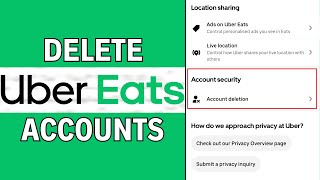 How To Delete Uber Eats Account (iPhone)