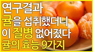 귤 효능 9가지, 연구 결과 귤을 즐겨 먹으면 이 질병 사라진다고 합니다.