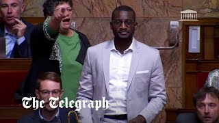 Moment far-right MP shouts 'go back to Africa' during French Parliament