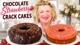 Chocolate Strawberry Crack Cake Recipe | The BEST Moist Bundt Cakes Ever