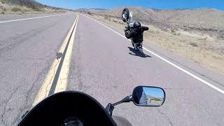 Bike Wheelie Stunt Goes Wrong On Open Road