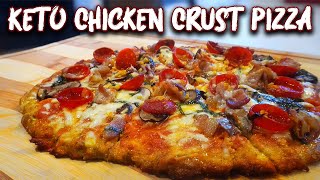 How to make Keto Chicken Pizza | No Carb Pizza Crust