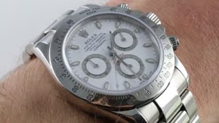 Rolex Daytona 116520 White Dial Luxury Watch Review