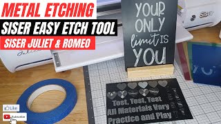 Etching on Metal with Siser Juliet \u0026 Romeo - Siser Easy Etch Tool