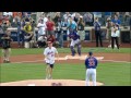 phi@nym chris mullin throws ceremonial first pitch