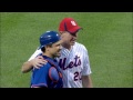 phi@nym chris mullin throws ceremonial first pitch