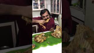 #Shorts - 7 | Full Chicken Fry and Full Goat Rib Cage Eating Challenge 👍🏻