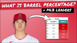 MLB'S BARREL PERCENTAGE EXPLAINED