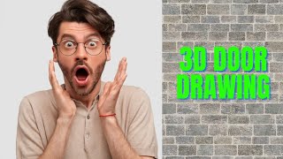 😱 how to draw a 3d illusion drawing| sensational 3d door illusion| how to draw a 3d illusion drawing