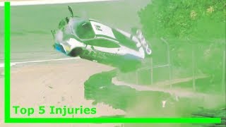 Top 5 Worst Injuries (Non-Fatal) | Motorsport Highlights 2018 HD 1080p