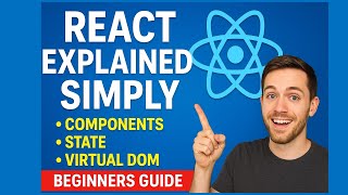 React Explained Simply | Components, State, Virtual DOM | Beginners Guide