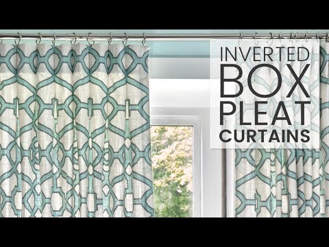 How to Make Inverted Box Pleat Curtains How to Make Inverted Box Pleat Curtains