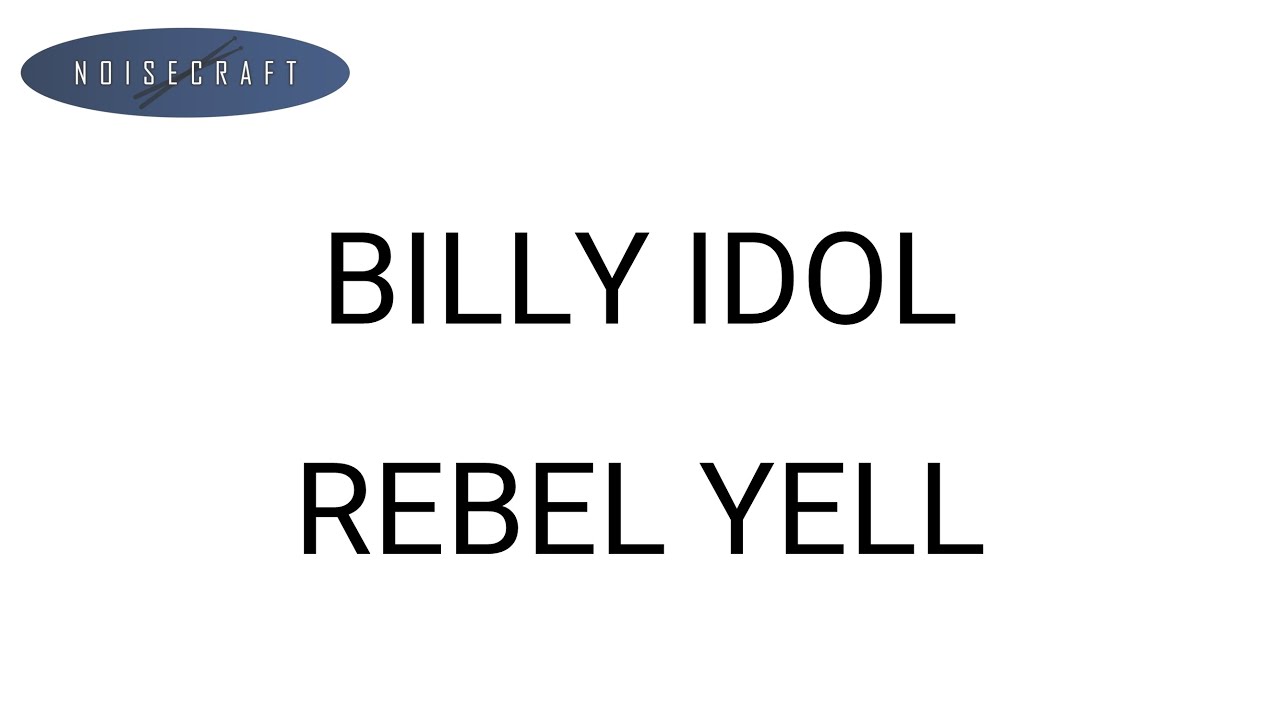 Billy Idol - Rebel Yell Drum Score - YouTube