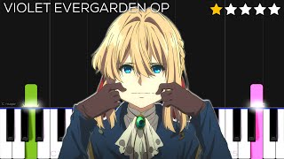 Violet Evergarden OP - Sincerely | EASY Piano Tutorial