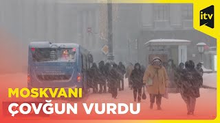 Rusiya paytaxtında güclü çovğun hökm sürür