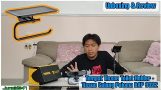 Unboxing & Review Tempat Tissue Toilet Holder - Tissue Gulung Paloma BAP 9322