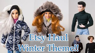 Barbie Etsy shop Winter Theme Clothing Items!!