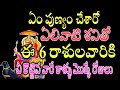 ఏలినాటి శనితో ఈ 6 రాశులవారికి చీ కొట్టిన వారే కాళ్ళు మొక్కే రోజులు#astrology