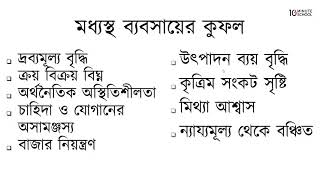 ০৬.১৫. অধ্যায় ৬ : পণ্য বণ্টন প্রণালি - মধ্যস্থ ব্যবসায়ের কুফল [HSC]