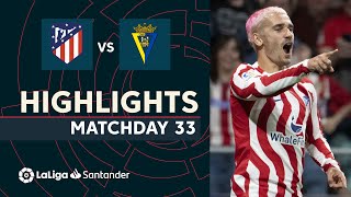 Resumen de Atlético de Madrid vs Cádiz CF (5-1)