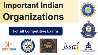 Important Indian Organizations and their Headquarters and Heads for all competitive exams #GK