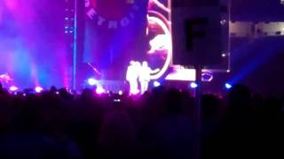 Kid Rock and Uncle Kracker perform "Good To Be Me" at Ford Field for Kid's 40th birthday