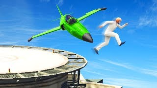YOU WONT SURVIVE THIS MILE HIGH JUMP! (GTA 5  Funny Moments)