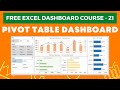 Excel Dashboard Course #21 - Creating a Pivot table Dashboard with Slicers in Excel (in 15 minutes)