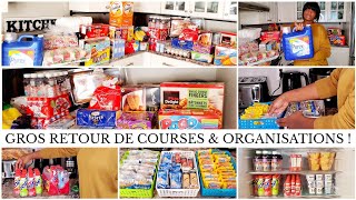 🛒GROS RETOUR DE COURSES +  ORGANISATIONS || famille de 6 || Idées Rangements👌