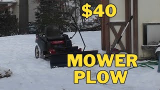 Turning My Lawn Mower into a Plow for $40. Side Quest Episode 18