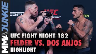 Paul Felder vs. Rafael dos Anjos weigh-in faceoff | UFC Fight Night 182