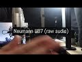 $3700 mic vs a $300 mic the neumann u87 vs shure ksm32