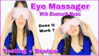 Portable Eye Massager With Bluetooth || Testing + Honest Review