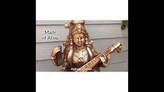 Saraswati Statue| Home Décor Ideas| Religious Décor Ideas| Metal Statue| room Décor| Gift under 5000