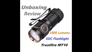 Unboxing lanterna Trustfire MT20 de 1000 lumens.