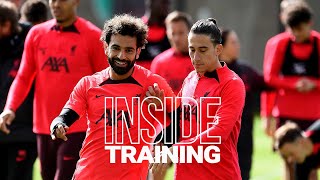 Inside Training: Salah v Trent, new look for Tsimikas & Reds regroup ahead of Brighton