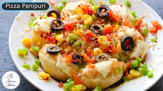 Street Style Pizza Panipuri Recipe Without Oven | Ulta Pulta Pizza Recipe ~ The Terrace Kitchen