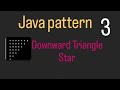 Print Down Triangle Star Pattern program in java l #downtrianglestarpattern#CoderSandy0