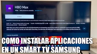 Como Instalar Aplicaciones en un Smart TV Samsung - MAX, Twitch, Movistar+, Disney+, DAZN