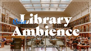 Quiet Library Ambience Background Noise for Study | White Noise, 도서관 백색소음