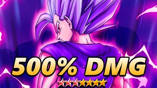 Beast Gohan but he has 500% Damage Inflicted