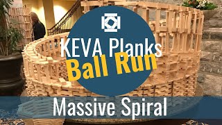 Massive Spiral Ball Run | KEVA Planks