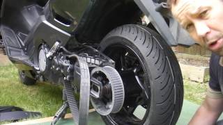 Yamaha Tmax 530 Rear Wheel Installation