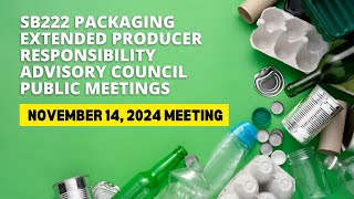 SB222 Advisory Council Meeting - November 14 (2024)