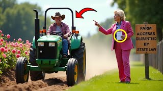 HOA Karen Blocks Farmer’s Tractor—He Plows Right Through Her Rose Garden!
