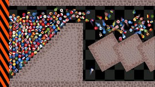 Shutter Crush - Marble Race Countries in Algodoo