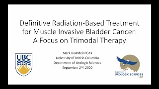 Definitive Radiation-Based Therapy for Muscle Invasive Bladder Cancer