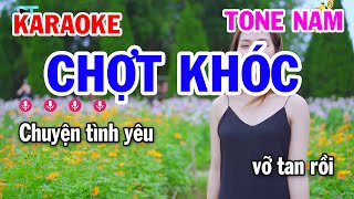 Karaoke Chợt Khóc Tone Nam | Nhạc Trẻ 9x | Tuấn Cò Karaoke