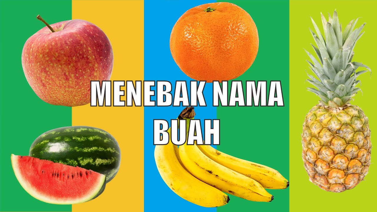 Ayo Kita Menebak Dan Belajar Nama Nama Buah | Menebak Gambar Buah ...