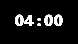 4 Minute Timer (Silent) - Visual Countdown for Routines & Focus